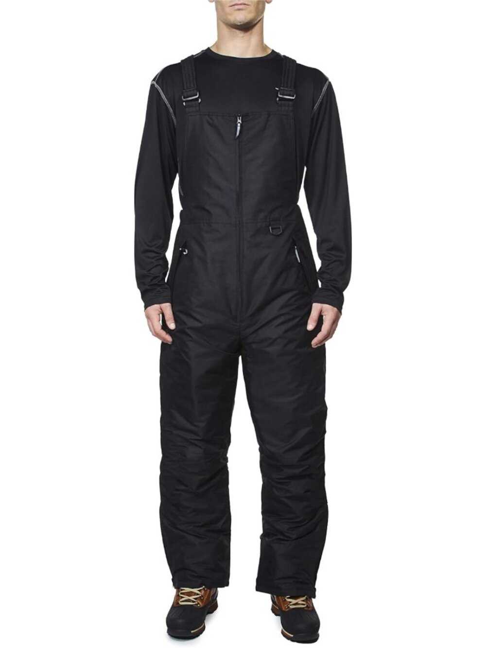 Men's Insulated Snow Bib Overalls - Waterproof, Warm Winter Gear for Skiing